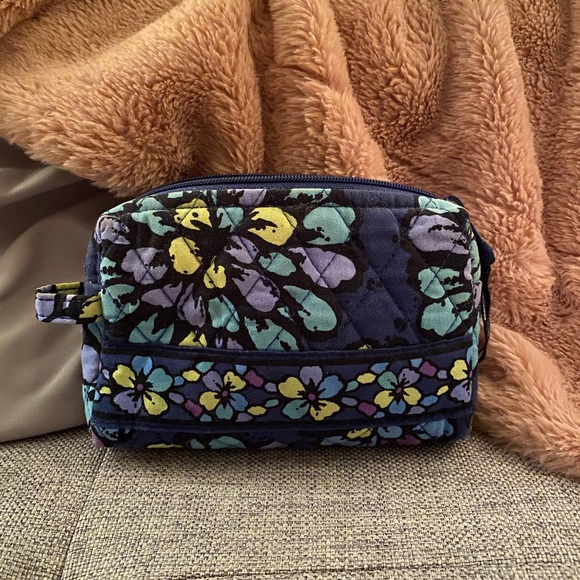 Vera Bradley Handbags - RARE Vera Bradley “Indigo Pop” Cosmetic Bag